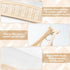 Boho Clear Cosmetic Bag - 2Pcs Waterproof Toiletry Bag Travel Makeup Bag, Beige Transparent PVC Zipper Pouch for Women