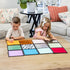 Textured Sensory Mats for Special Needs Kids, 8" Colorful Fidgeting Tactile Toys for Learning & Play, 12 Pack with Hooks
