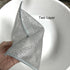 YinQin 6 PCS Double Layer Non-Scratch Wire Dishwashing Rags, Sturdy Reusable Steel Wire Cleaning Cloths for Kitchen