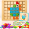 PHIELEY Activities for Dementia Patients, 80 Tiles Wooden Puzzle Games for Seniors, Colorful