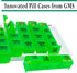 GMS 4 Times a Day Weekly Pill Reminder - Includes 7 Removable Pill Boxes in Flat White Tray