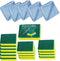 Sponge and Microfiber Cloth Set 14 Heavy Duty Scrub Sponges + 5