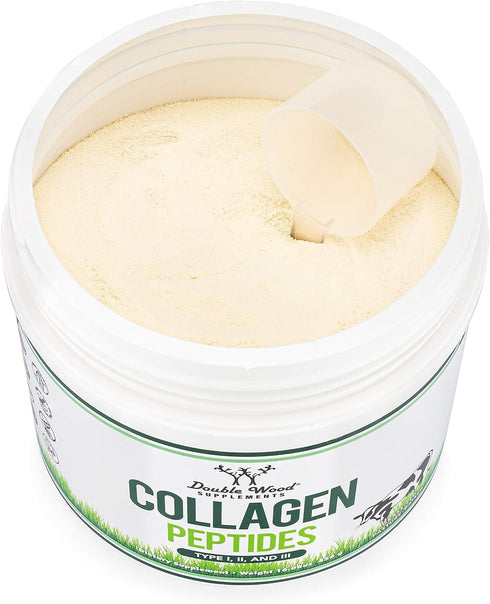 Collagen Peptides Powder, 16.08oz, Hydrolyzed Collagen, Keto Safe, Multi Type 1, 2, and 3, Grass Fed Bovine Source