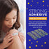 Glitter Bandages for Kids - 100 Count Box of Adhesive Strips with Colorful Glitter Design for First Aid