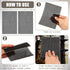 50 Pcs Flexible Scrubbing Screen, 5.5" x 4" Abrasive Grit Pad for Household Cleaning, Removes Carbon Rust Scale