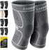 CAMBIVO 2 Pack Knee Brace, Compression Sleeve for Men and Women, Support for Running, Gym, Hiking, Sports