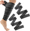 Syhood Compression Bandage Wraps for Leg, Elastic Calf Compression Sleeve Ankle Support, Adjustable