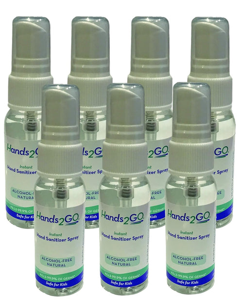 Hands2GO Alcohol-Free Natural Hand Sanitizer (7 Spray 1oz Bottles)