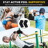 Elbow Compression Sleeves, Elbow Brace for Men & Women, Tennis & Golfer's Elbow Support, Pain Relief (Black)