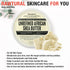 Raw Unrefined African Shea Butter 8oz, Natural Body Butter, Soft & Smooth Daily Moisturizer for Face & Body Ivory (Pack