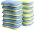 LTWHOME Dual Sided Microfiber 2 in 1 Washing Up Pad Scrubbers and Sponges (Pack of 6) by LTWHOME