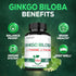 1000mg Ginkgo Biloba Supplements with L-Tyrosine & L-Theanine - 120 Capsules for 2-Month Supply, Support Focus & Memory