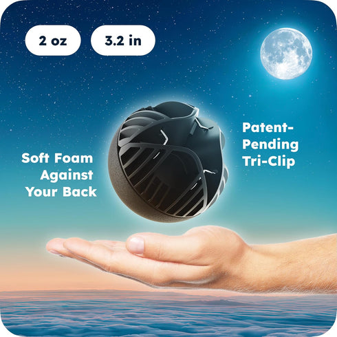 Whole Nights v2 Ball for Side Sleep Posture - Calma Clip by , Sleep Aid for Back Snorers, Anti Snoring Device, Attaches