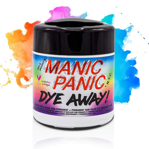 MANIC PANIC Dye Away Hair Dye Remover Wipes, Ammonia-Free Color Remover Wipes for Adults, 50 Count