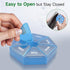 Weekly Pill Organizer - 2 Pack Portable Pill Box Medicine Case, Seven Day Edition for Vitamins and Supplements