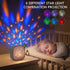 Portable White Noise Sound Machine with Star Projector | Sound Therapy Calm Music Machine Baby Sleep Soother with Hook