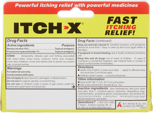 Itch-x Fast-Acting Anti-Itch Gel - 1.25 Oz
