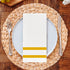 Linen-Feel Disposable Guest Towels - Decorative Soft Absorbent Dinner Paper Hand Towels for Bathroom Party (50, Gold)