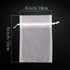 SumDirect 50Pcs Sheer Organza Bags - 4x6 inches Jewelry Drawstring Pouches for Wedding Party Favors