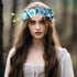 Vivivalue Floral Crown Flower Garland Headband, Floral Headpiece Halo for Wedding Party Photos