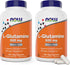 Now L-Glutamine 500mg - 300 Veg Capsules (Pack of 2), Non-GMO Vegan Supplement
