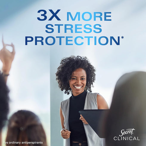 Secret Clinical Strength Antiperspirant Deodorant for Women, 72hr Protection, 2.6 oz, Clear Gel