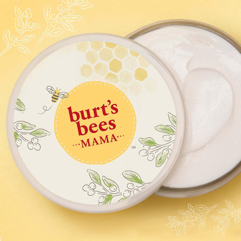Burt's Bees Mama Belly Butter, Stretch Mark Cream for Pregnancy, Prenatal & Postnatal Tummy Skin Care, 6.5 Oz Tub
