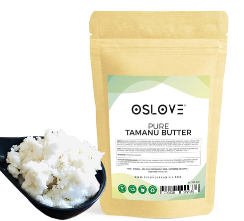 Tamanu Butter, 8 oz Natural Moisturizer for Skin and Hair, Great for Whipped Body Butters and Lotions