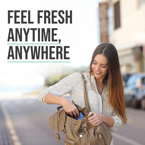Inspire A Little Discretion, Please, Individually Wrapped Flushable Wipes for Adults, Unscented, Biodegradable, Travel