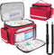 LEFORZ Small Medical Bag,First Aid Bag Empty,Home Health Nurse Bag with Detachable Divider,Medical
