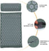 Set Acupressure Massage Mat and Pillow with Bag Grey Yoga Massage Mat for Back and Neck Relief Washable for Relaxation