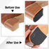 IANFAN 2 1/5 Inch (5 mm) Pairs Shoe Repair Rubber Heels, Anti-Slip shoe heel repair kit Cuttable Boot Heel Replacement