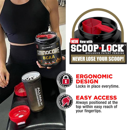 ALLMAX Nutrition AMINOCORE BCAA Powder, 8.18 Grams Amino Acids, Intra and Post Workout Recovery Drink, Gluten Free,