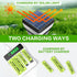 AAA Rechargeable Battery, 1.2v Ni-MH Solar Batteries, Low Self-Discharge, Pre-Charged Triple A Battery for Solar Pathway Lights, Outdoor Solar Lights (600mAh -4pack)