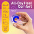 Heel Cups for Heel Pain Relief - Gel Inserts for Plantar Fasciitis, Cushion for Shock Absorption, Silicone Heel Cups