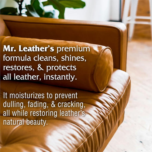 Cleaner and Conditioner (16 oz) - Water-Repellant Leather Conditioner for Sofa, Boot, or Furniture Cleaner