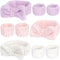 Spa Headband and Wristband Set, 3Pcs Microfiber Face Headband, 6Pcs Wrist Spa Wash Band for Washing Face