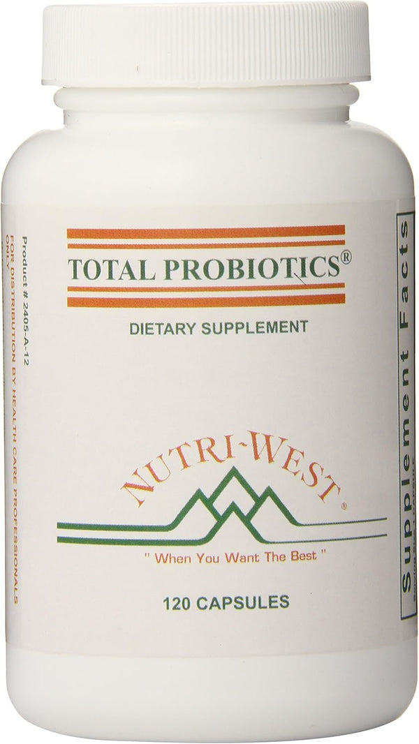 nutri-west Total Probiotics, 120 Capsules, 2.4 Ounce