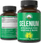 Selenium Supplement, 30 Pills, Pure Vegan Capsules, Whole Food Blend of 25+ Vegetables and Fruits for Immune Support