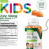 Zinc for Kids Gummies 10mg with Vitamin C & Echinacea - Vegan, Gelatin-Free Immune Support Gummy