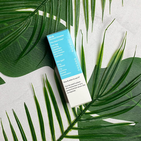 Q+A Squalane Facial Oil, Super Hydrating Vegan Oil Derived from Olive Oil, 30ml/1fl.oz