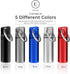 Keychain Pill Holder (5 Pack), Aluminum Waterproof Portable Small Travel Medicine Bottle Case for Purse, Mini Organizer