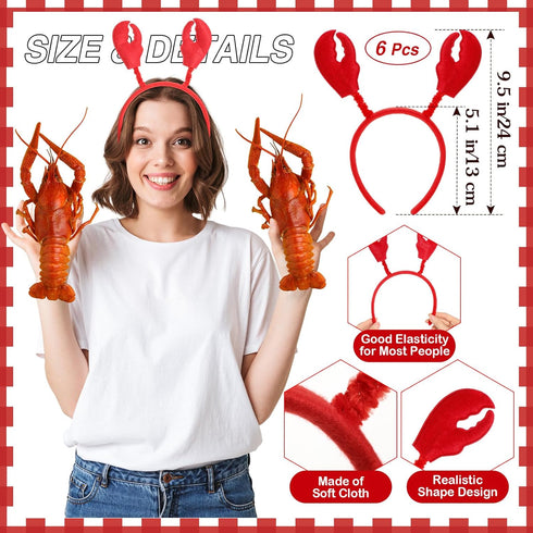 Seafood Boil Party Essentials: Disposable Bibs, Gloves & Headband