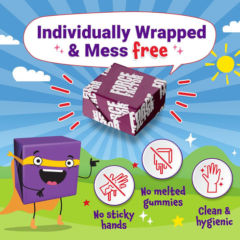 FORCE FACTOR Kids Superfood Super Chews, Very Berry Grape Flavor, 60 Soft Chews, 2-Month Supply, Kids Vitamins & Immune