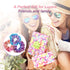 Tatuo 30 Pieces Rainbow Metallic Scrunchies for Girls, Large Shiny Colorful Elastic Hair Ties for Women