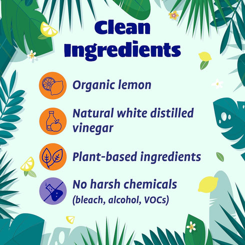 Originally Yellow All-Purpose Cleaning Vinegar, Infused with Organic Lemon for Home Floor Cleaning Solution - 64 Fl Oz