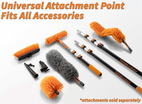 Cobweb Duster Head Brush, Big Puffy Spider Web Brush for Indoor & Outdoor Cleaning, Fits Standard Acme Poles