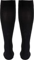 Truform 20-30 mmHg Compression Stockings, Knee High, Open Toe, Black, 3X-Large