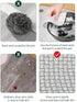 jlzzting (5pcs) Double Side Non Scratch Wire Dishcloths,Reusable Wet and Dry Wire Dishwashing Rags