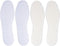 Happystep Cotton Terry Cloth Insoles, Barefoot Shoe Inserts, 2 Pairs of White (Women Size 10)